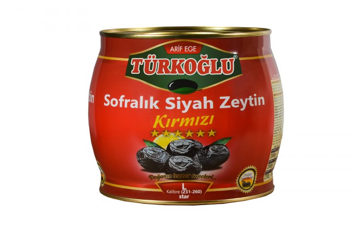 Sofralık Siyah Zeytin - Kırmızı - L - 2 kg